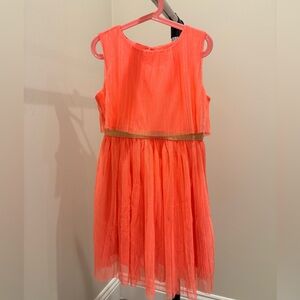 Kate Spade Coral Dress with Gold Accent for girls